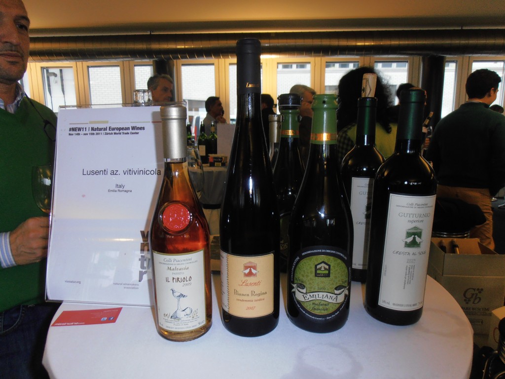 The wonderful Lusenti wines I tasted