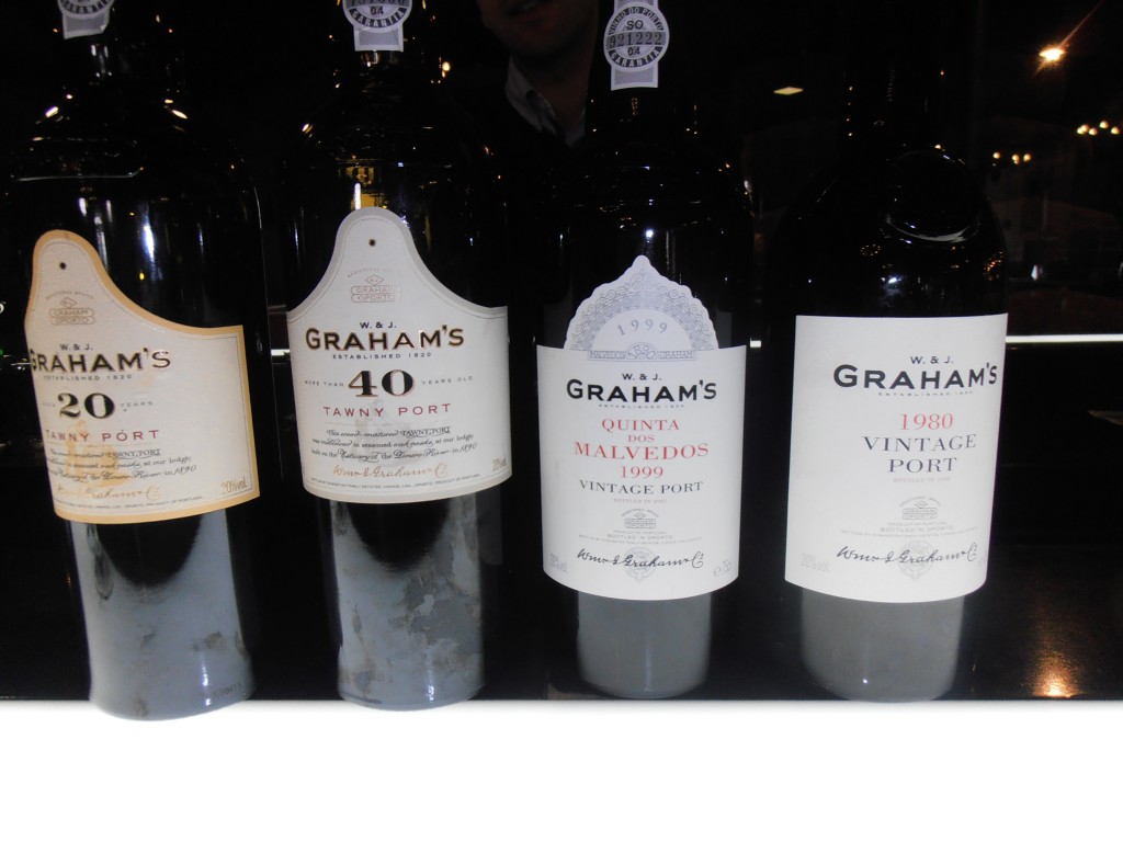 A selection of the excellent Graham's Port's we tasted 