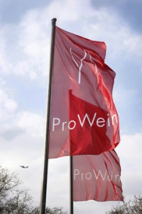 Prowein Flags outside the Dusseldorf Messe ©Prowein